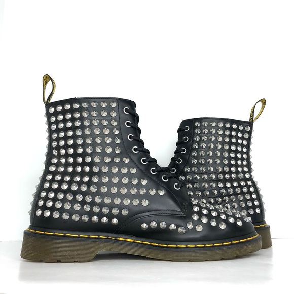 Dr Martens Spike Mettalic Studs 1460 Ankle Boots Men’s 13 Shoes - Picture 4 of 12
